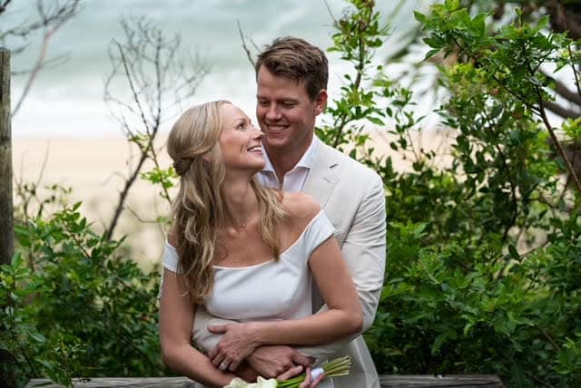 Bride Olivia & Groom Stuart. Photo supplied by Glenys Searle Celebrant