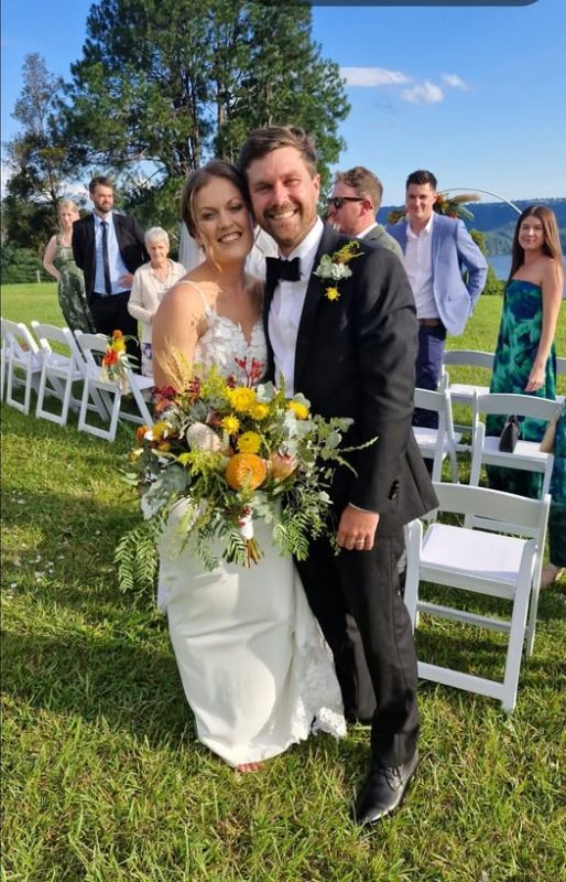 Bride and Groom. Photo supplied by Glenys Searle Celebrant